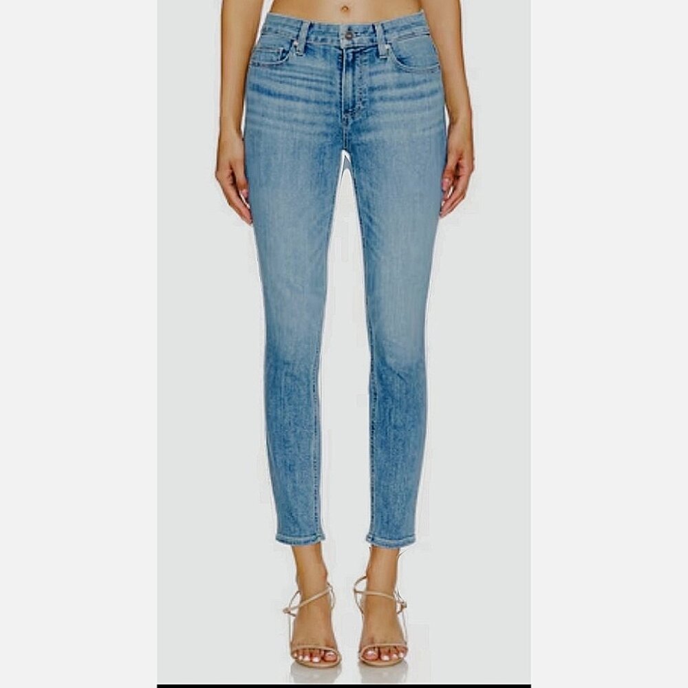 GRLFRND Karolina High-Rise Skinny Jean in Janise Blue Denim Size 24